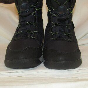 Merrell Crush 3.0 MK266121 Kids Size 12M Navy/Green Waterproof Snow Boots EUC